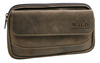 Skórzana saszetka na pasek 3607-MH Brown