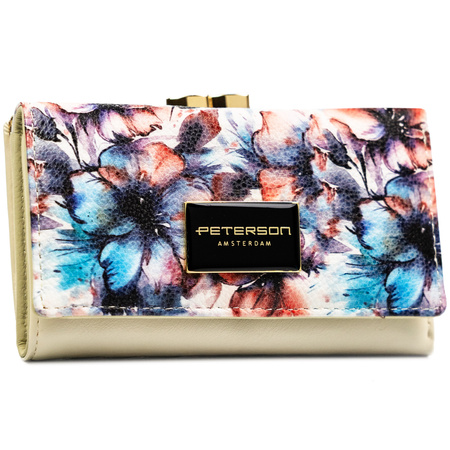 Portfel skóra + PU PTN PX23-PF2 Blue