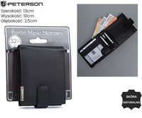 Portfel męski skórzany N992L-P-PDM-BL Black