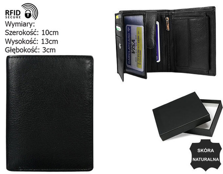 Leather wallet RFID NO LOGO N104-BVT-NL