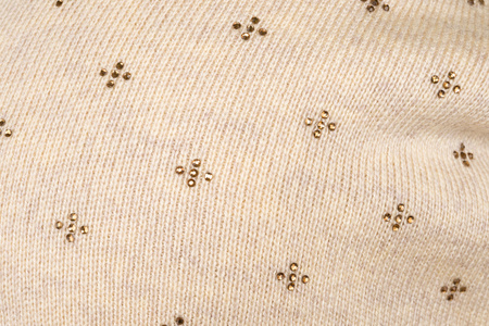 Czapka damska z domieszką wełny PTN HAT-04 Beige