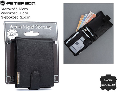 Portfel męski skórzany N992L-P-PDM-BL Black