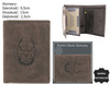 Portfel męski skórzany Blister N4-CHM-DOG-2-BL Brown