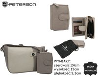 PETERSON PTN CF4-DS leather bag+wallet