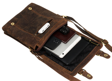 Torba skórzana PTN 996-B-NSH Tan