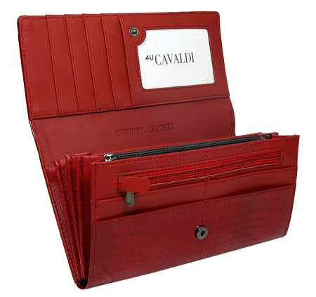 Portfel damski skórzany H27-1-SH9 Red