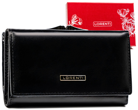 Portfel damski skórzany 55020-GBL Black
