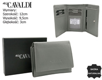 Portfel damski skórzany RD-17-GCL Gray