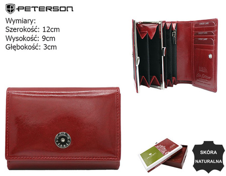 Portfel damski skórzany PTN 24892-TVT Red