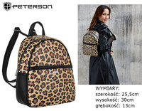 PETERSON PTN 0496 eco leather backpack