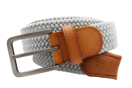 Pasek parciany z elementami skórzanymi PTN PAR-S-115 GR-CA 