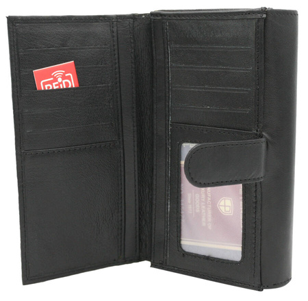 PTN KA-25 Leather Wallet Black+Red