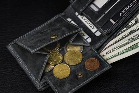 Portfel męski skórzany N0035-CHM Black