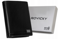 Portfel skórzany RFID Rovicky CPR-N4-BAR