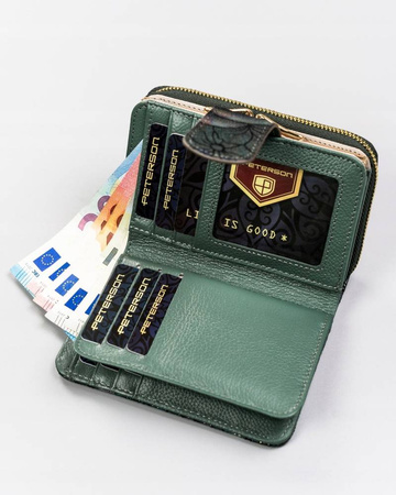 PETERSON PTN 425214-MD RFID leather wallet