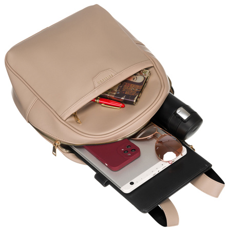 Plecak z eko skóry PTN PLEC-ALE-3 Beige