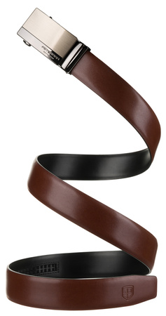 Pasek automat skórzany PTN A012 Brown