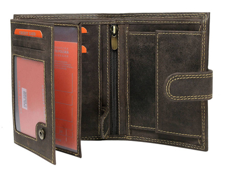 Portfel skórzany męski N4L-CHM-NL BROWN