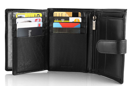 Portel męski skórzany PC-027L-BAR Black