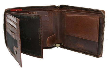 PETERSON PTN N992C-01-HWM-132 RFID leather wallet