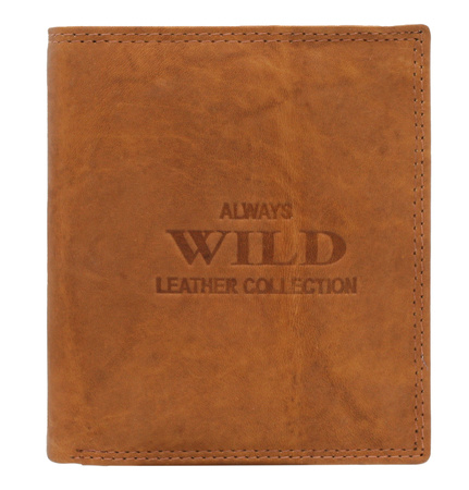 Portfel męski skórzany AW-N4-MAL Tan