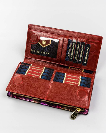 PETERSON PTN 421431-MD RFID leather wallet