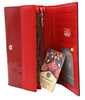 Portfel damski skórzany PTN 1N-411 Red+Black