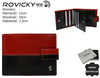 Portfel męski skórzany N01L-VT2 Black+Red