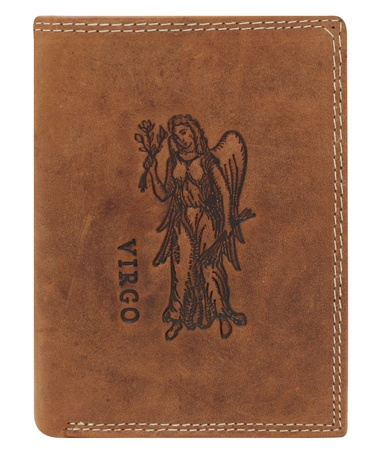 Portfel z nubukowej skóry naturalnej N4-CHM-VIRG Produkt bez rabatowy