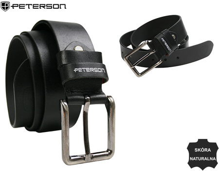 Pasek skórzany szeroki PTN PS02-BGL Black