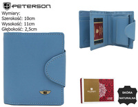 Portfel damski skórzany PTN 2517-BO Blue