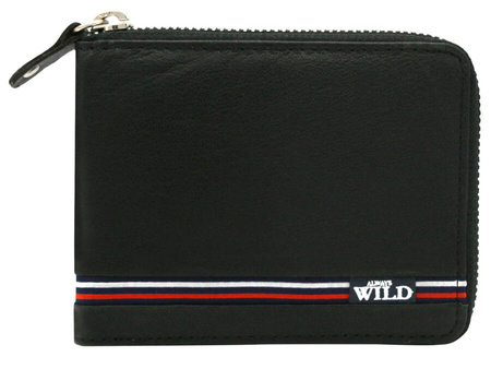 Men's leather wallet N992Z-GV BLACK