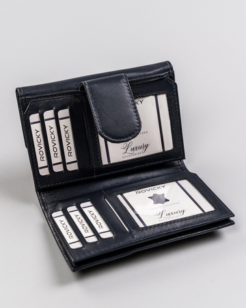 Portfel damski skórzany R-RD-40-GCL Navy