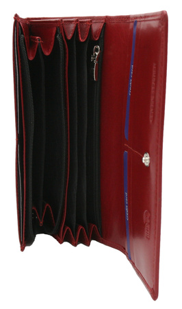 Portfel damski skórzany RV-1680144-BCA Red