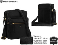 Torba skórzana + Etui PTN 710-TUM Black