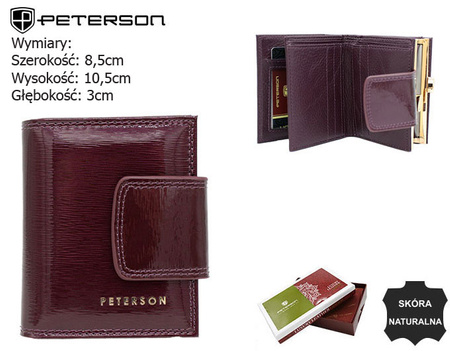 Women's leather wallet PTN 42329-SH Purple