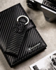 Zestaw prezentowy męski: skórzany portfel + brelok ROVICKY R-PK5-N4L-7010 BLACK