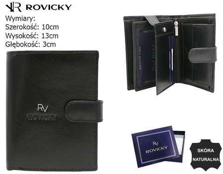 Leather Wallet RV-75699-9-L-BCA Black