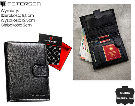 Portfel męski skórzany PTN N4L-SPDM Black