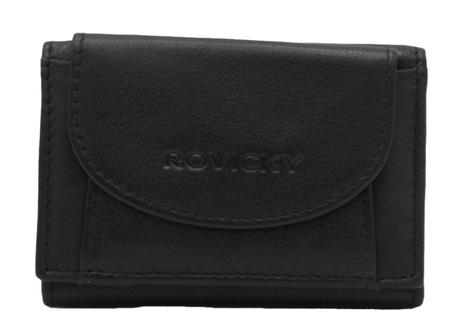 Portfel damski skórzany R-21-LFN Black