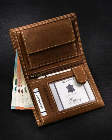 RFID leather wallet Always Wild with a Capricorn zodiac sign N4-CHM-CAPR