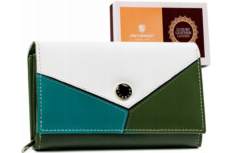 PETERSON PTN RD-21-GCL-Y RFID leather wallet