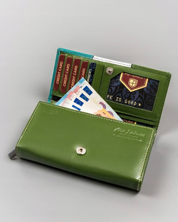 PETERSON PTN RD-07-GCL-S RFID leather wallet