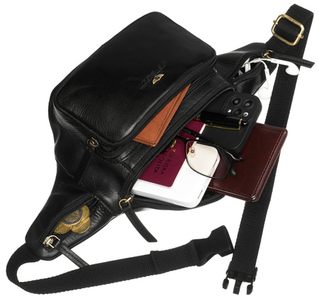 Torba skórzana + Etui PTN BP001-TUM Black