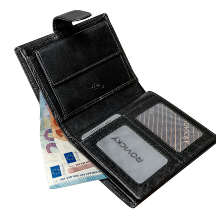Leather wallet RFID ROVICKY PC-106L-BAR