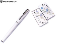 Długopis w pudełku Peterson PTN 222-GB White-Silver