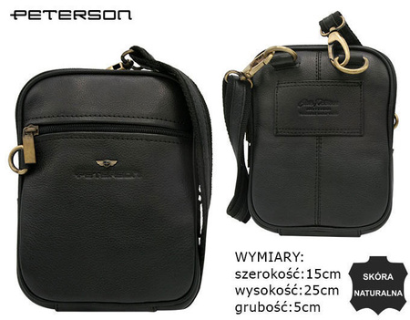 Torba skórzana PTN 1113-NDM BLACK