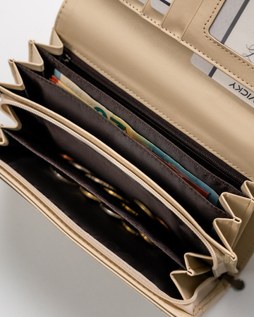 Women's PU Wallet GD20-DNM Beige