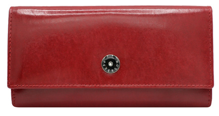 Portfel damski skórzany PTN 1680166-9-TVT Red