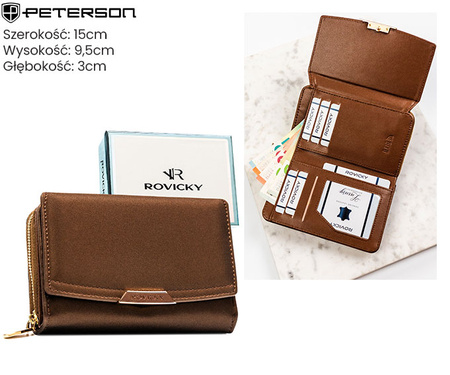 Portfel damski skórzany PTN 76112-BFBC Red